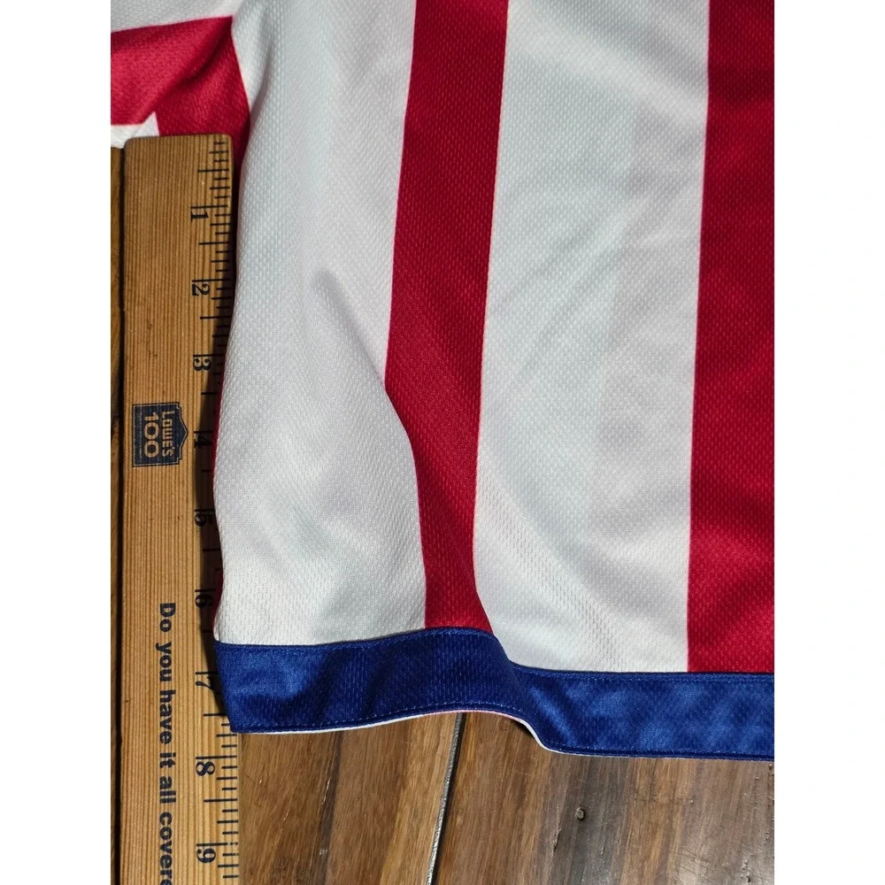 Champion Harlem Globetrotters Basketball Shorts Mens Medium Red White Striped